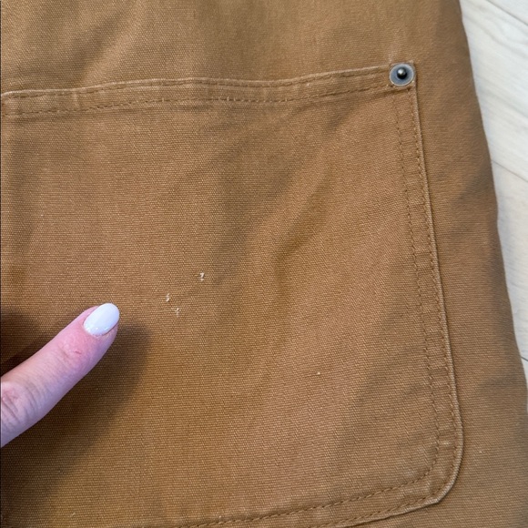 Wrangler Barn Chore Coat Jacket-Blanket Lining in tan canvas-Workwear-S-Read - Picture 5 of 7